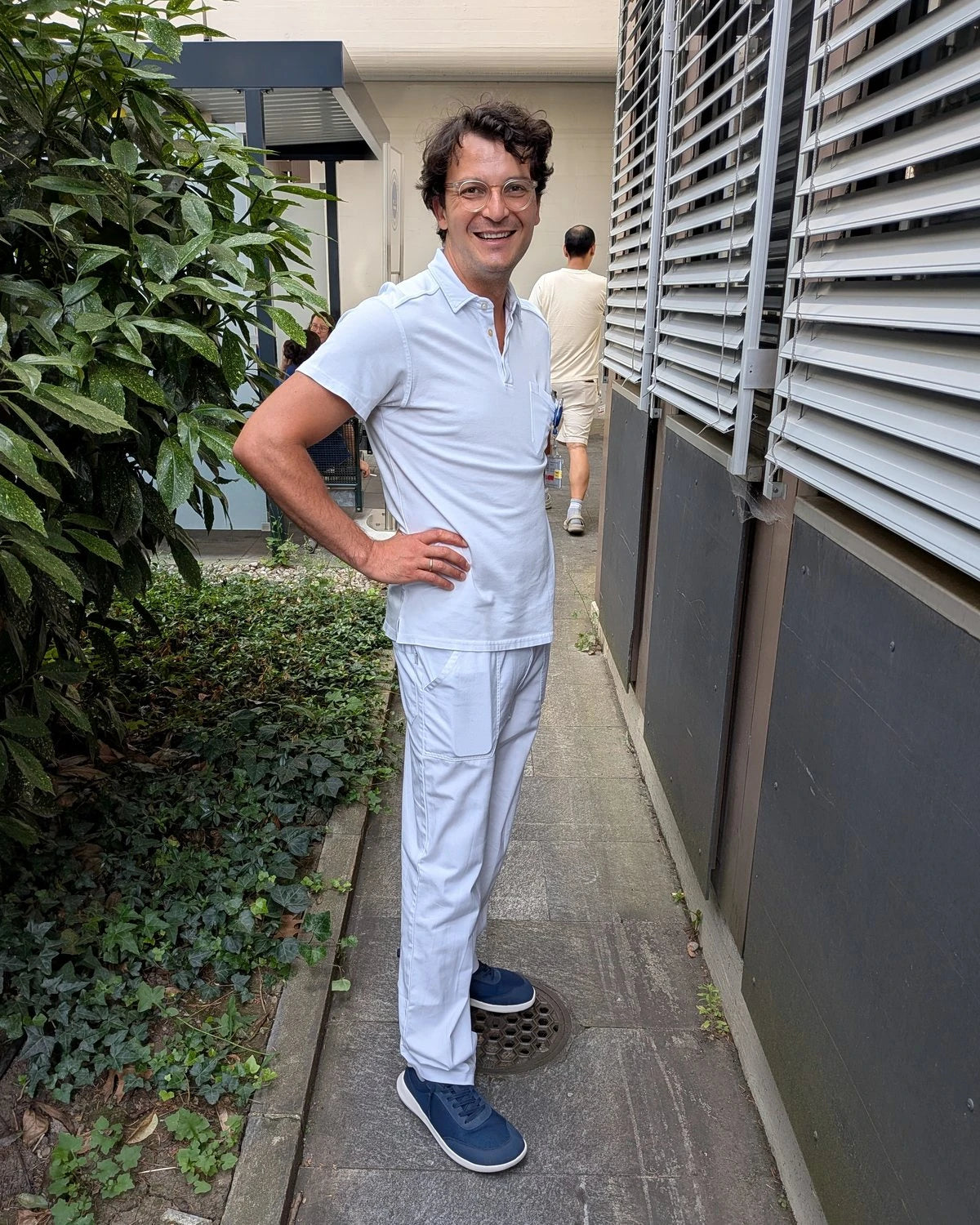 Sami wearing an original Footle production pair
